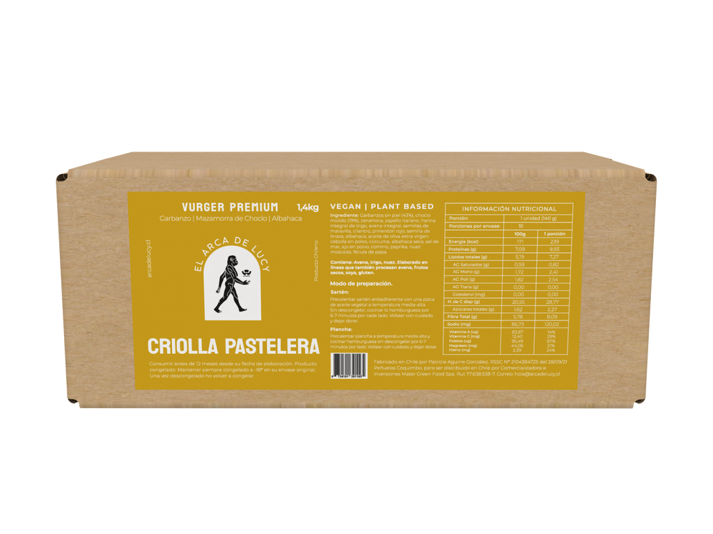 Vurger Criolla Pastelera – 140 g
