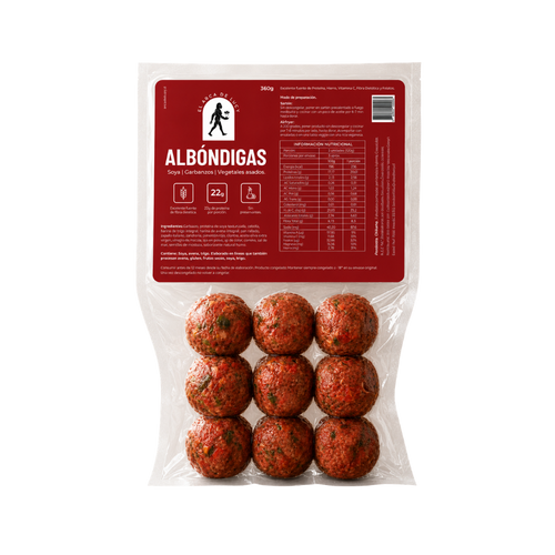 Albóndigas Plant-Based de Garbanzo y Soya – 360g (9u x 40g)